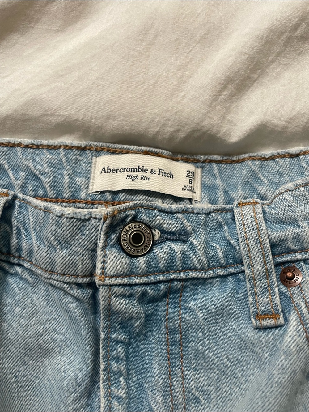 Mid Rise Denim Mini Skirt - Picture 2 of 4